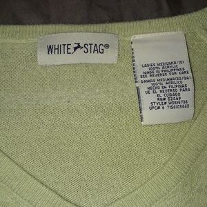 White Stag Green Polyester Sweater